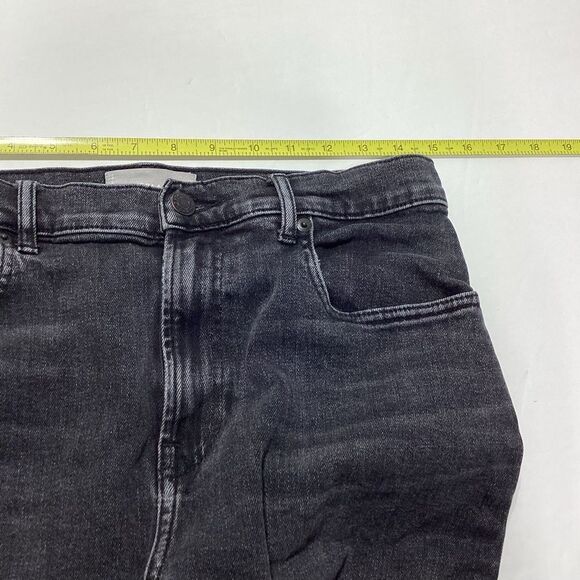 Everlane The Cheeky Jean Crop Raw Hem Black 30 High Rise Straight - Picture 11 of 12